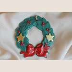Green Wreath with Stars