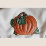 Painted Pumpkin with Vines